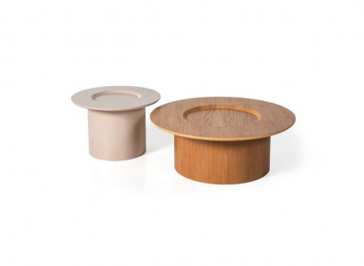 Set of 2 luxury coffee tables, designer side table, living room table, round tables